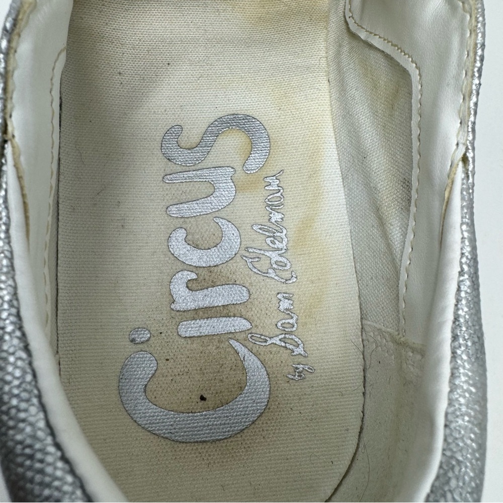 Circus by Sam Edelman Silver Slip-On Sneaker Later Alligator Statement Kidcore - Picture 14 of 16